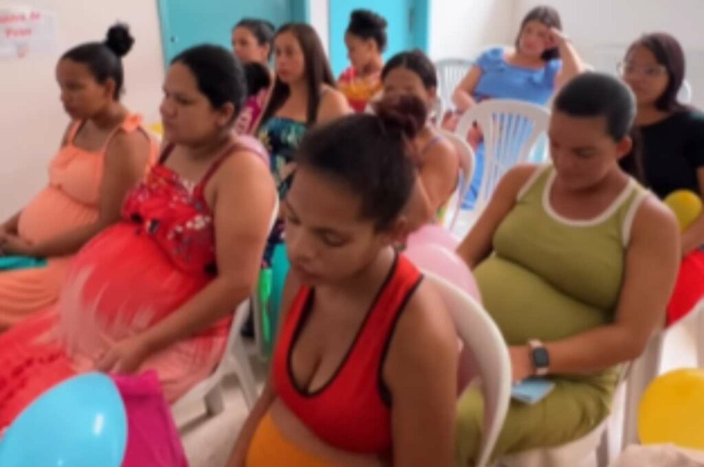 Gestantes participaram de um Mini Curso de Aleitamento Materno | @ Reprodução/Vídeo